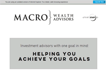 Tablet Screenshot of macro-wealthadvisors.com